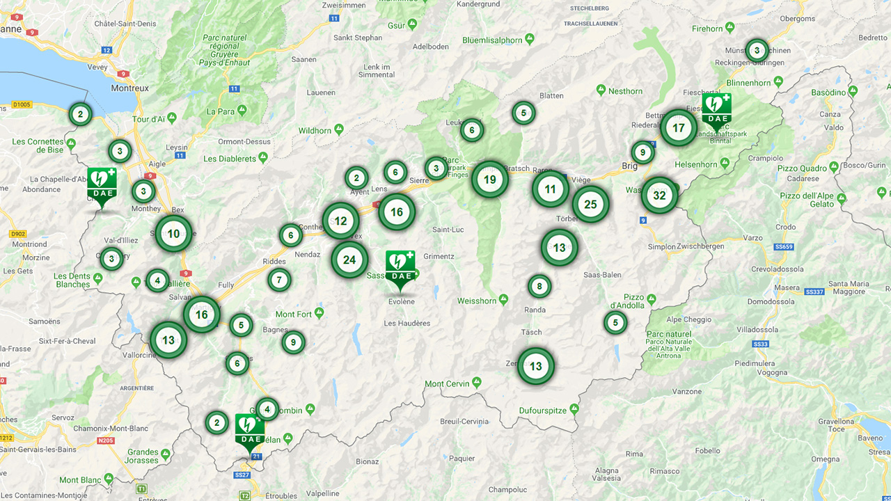 Cartographie AED VS